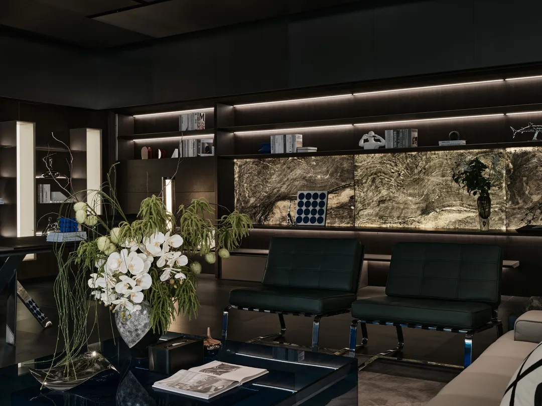 500平辦公家具企業(yè)展廳兼企業(yè)接待會(huì)所裝修設(shè)計(jì)(圖4)