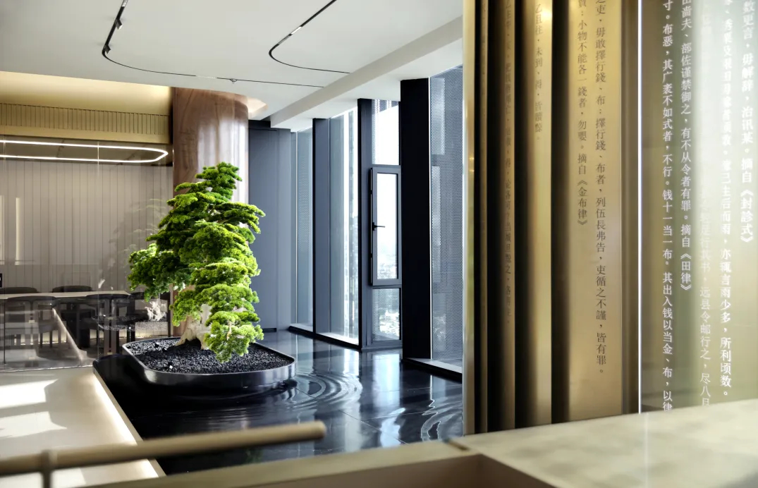 1200平現(xiàn)代東方珠光律師事務所裝修設計(圖4)