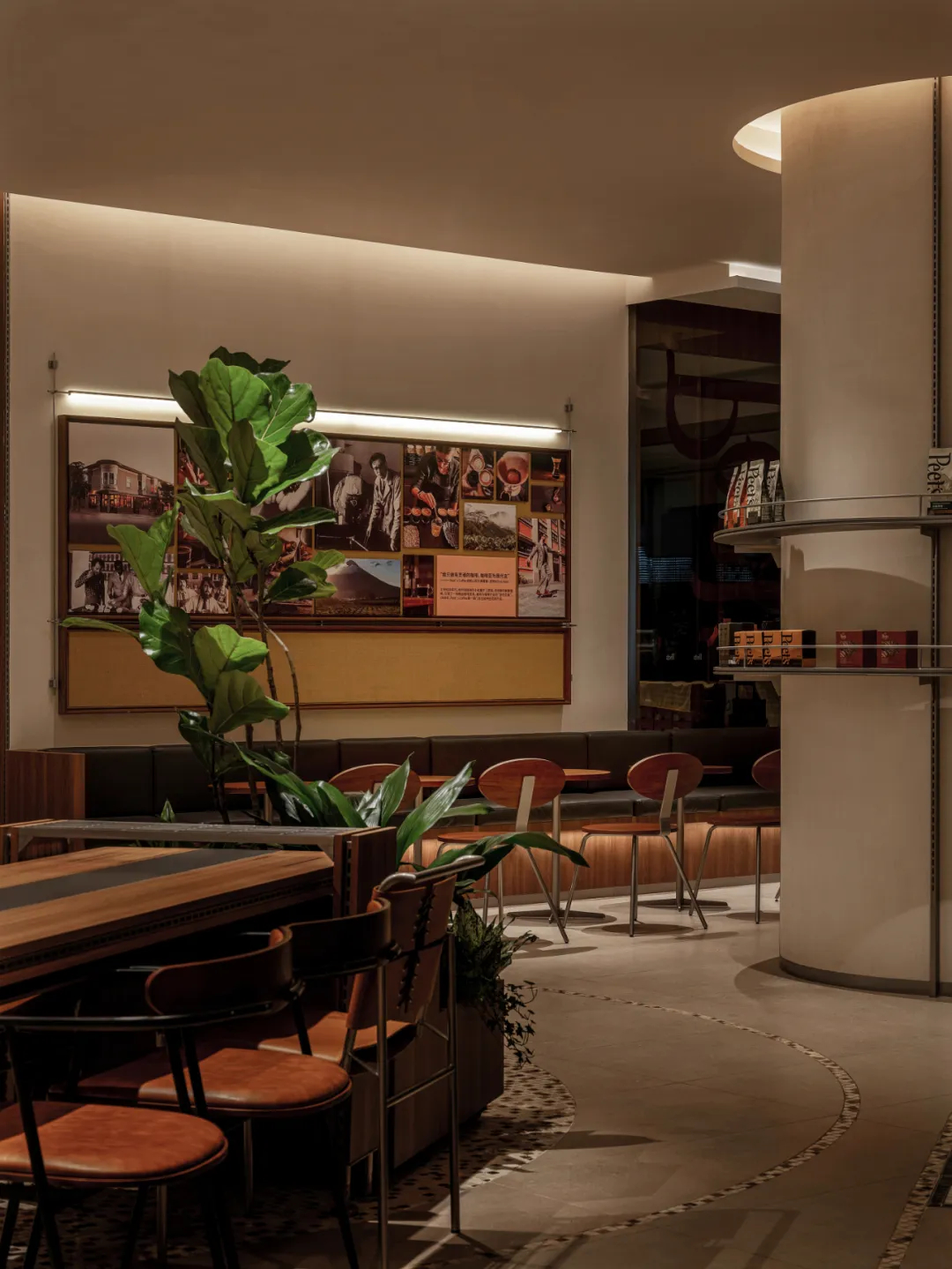 海港文化復(fù)古風(fēng)情  Peets皮爺咖啡店裝修設(shè)計(jì)(圖8)