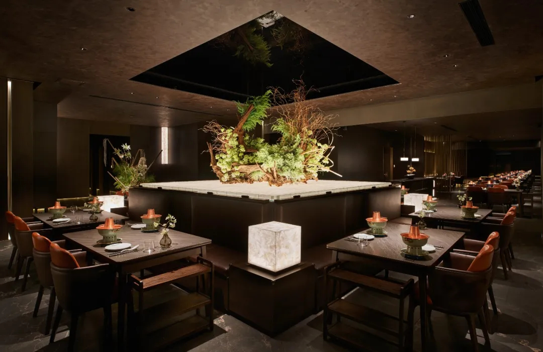 簡(jiǎn)約東方  璽源居老北京涮鍋火鍋店裝修設(shè)計(jì)(圖3)