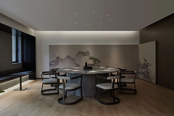 山海現(xiàn)代禪意茶室裝修